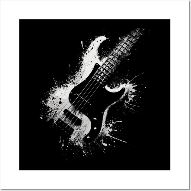 Bass Guitar Wall Art by Mi Bonita Designs